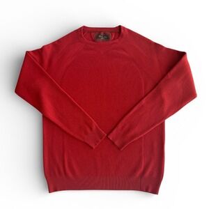Loro Piana 175LP Wish Wool Crewneck Sweater Burgundy Red Kummel Men's IT 48 US M